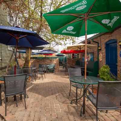 Exterior, patio seating area