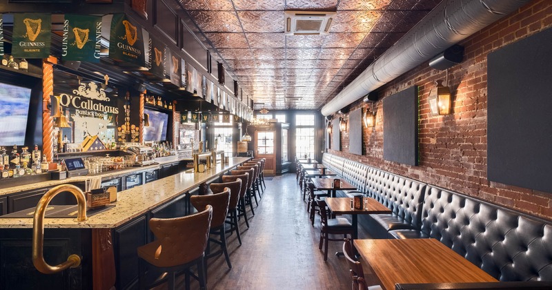 Interior, wide view of dining area