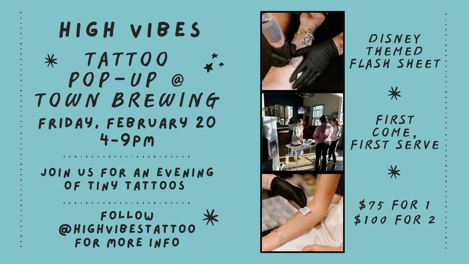 Tattoo & Coffee Pop-Up with High Vibes Tattoo event photo