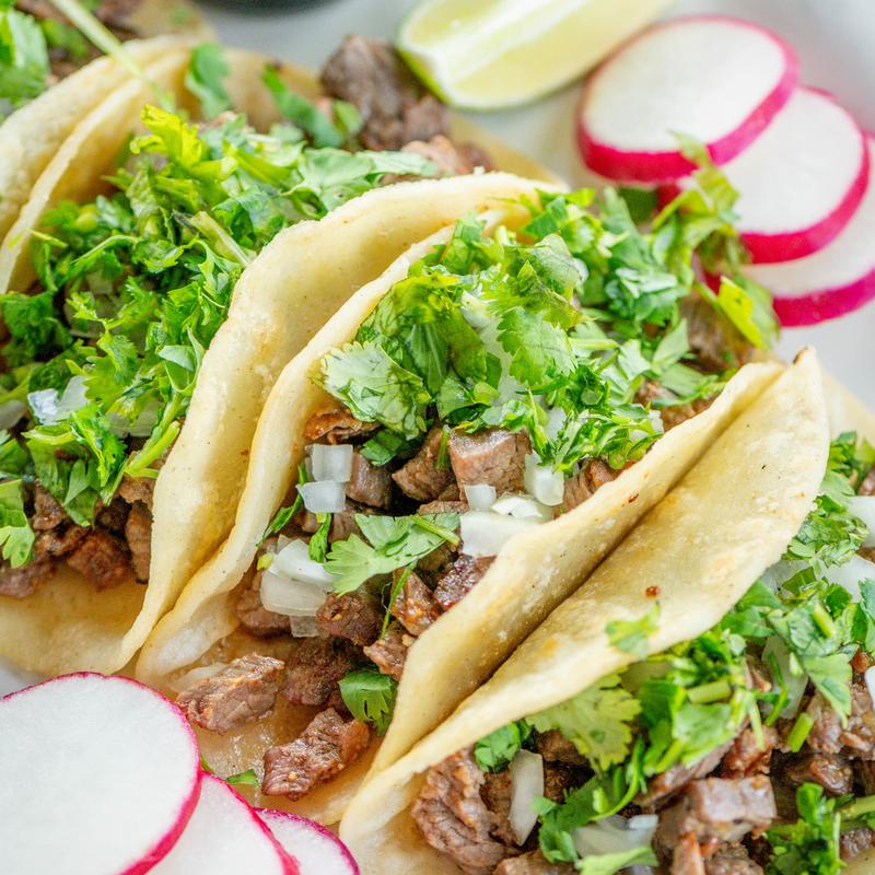 menu item 4 of 10, Five, 4 - inch corn tortilla tacos