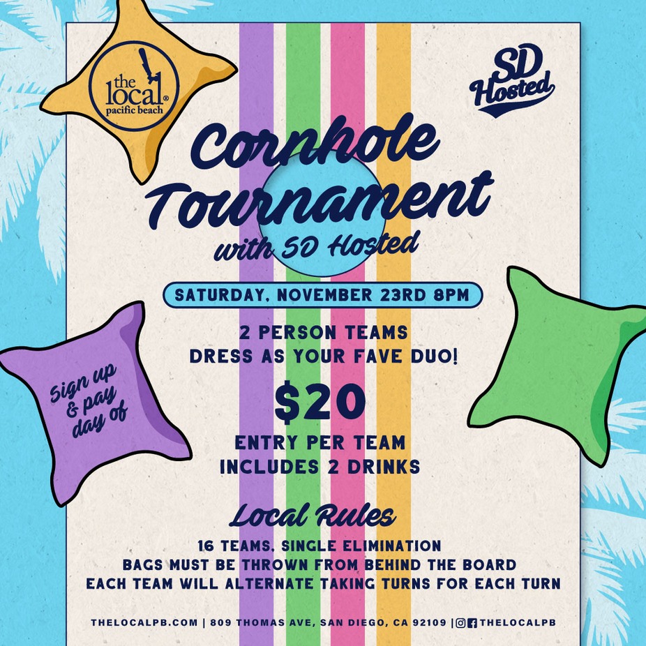 Cornhole Tournament with SD Hosted event photo