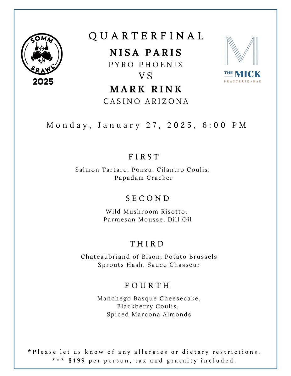 Somm Brawl Nisa Paris vs Mark Rink event photo