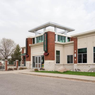 Exterior, view of the cafe.