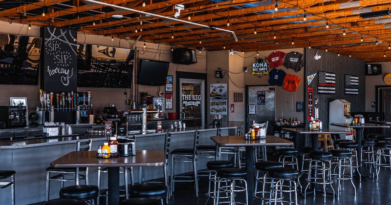 Patio, seating space