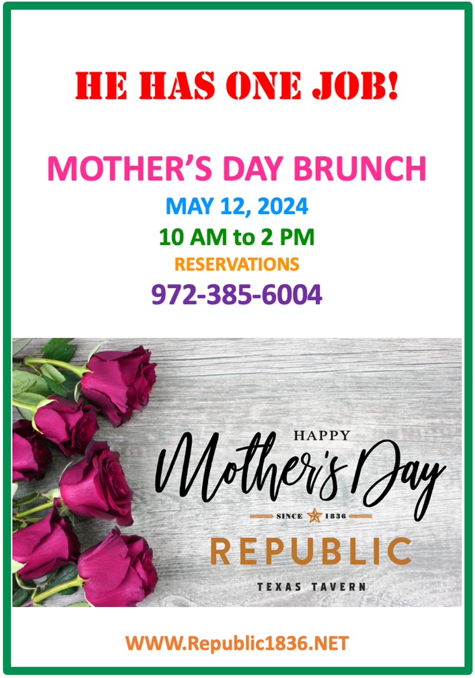 Mother's Day Brunch event photo