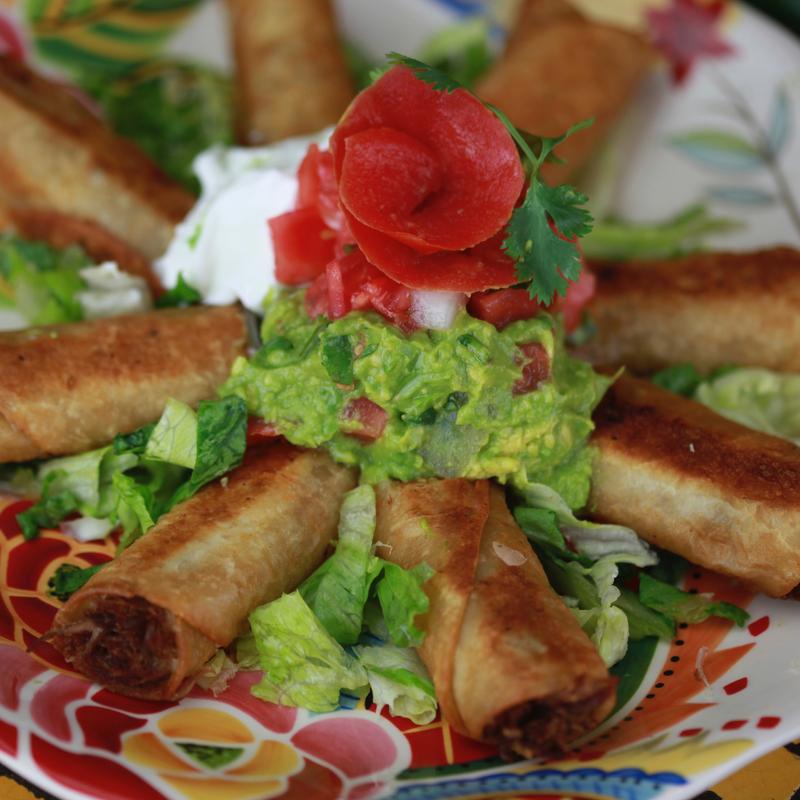 menu item 1 of 15, Taquitos and Guacamole