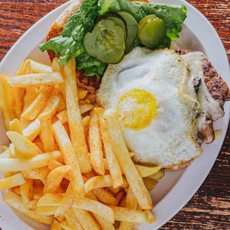 Mushroom Swiss Burger photo