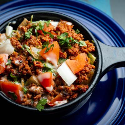 Grilled Mexican spicey sausage.