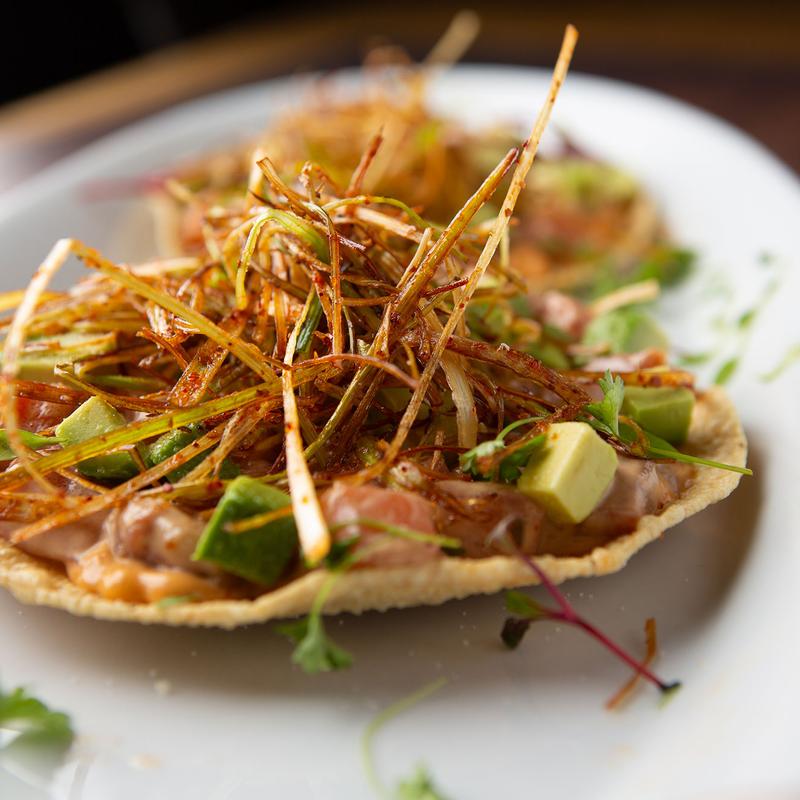 Spicy Salmon Tostadas photo