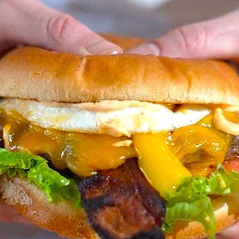 *Egg in the Hole Burger photo