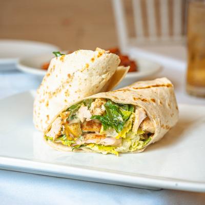 Chicken caesar wrap.