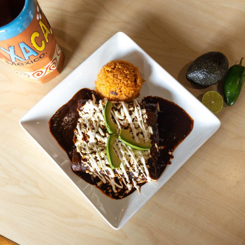 Lunch Mole Enchiladas photo