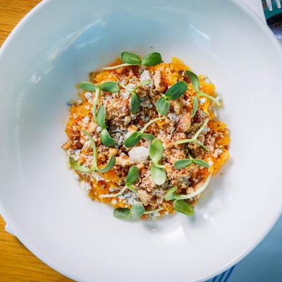 Roasted beats, top view