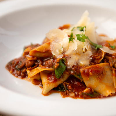 Juicy bolognese pasta