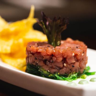 *Fresh Tuna & Sesame Seed Tartare Seaweed photo