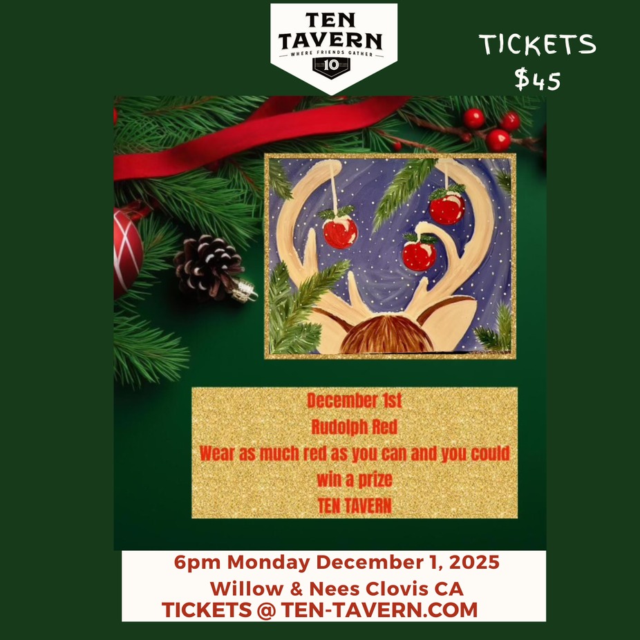Holly Jolly Paint Night at Ten Tavern! event photo