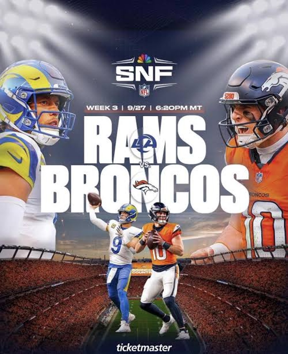 NFL Sunday Night Football Denver Broncos Vs Los Angeles Rams event photo