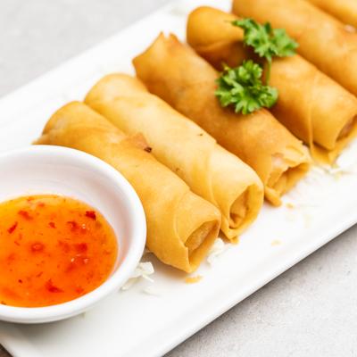 egg rolls.