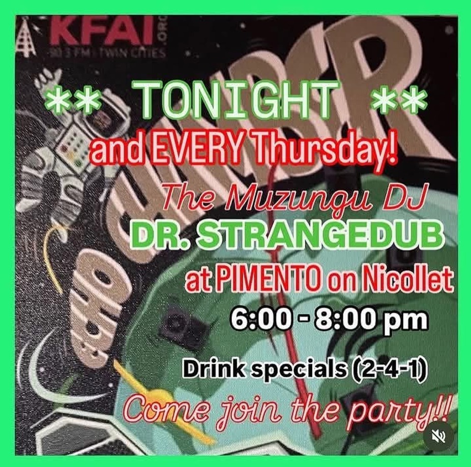 KFAI'S The Muzungu DJ: Dr. Strangedub on Thursdays event photo