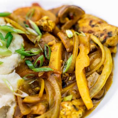 Chicken Curry, close-up.
