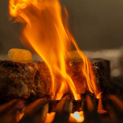 picture of a flame from grill.