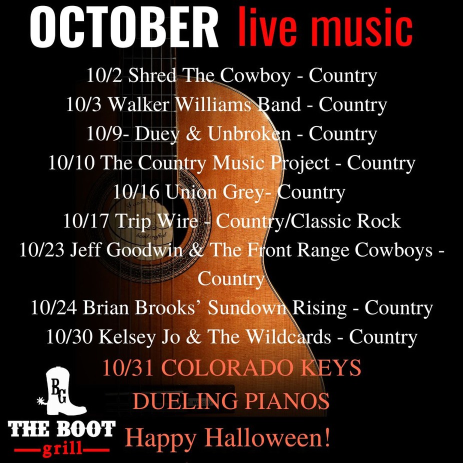 October Event Schedule event photo