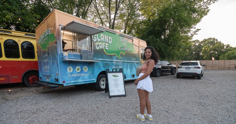 Food Truck in the restaurant yard