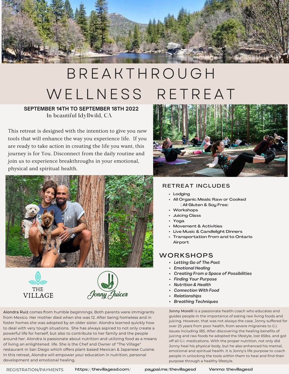 Breakthrough Retreat 4:00pm September 14th to 11:00am September 18th event photo