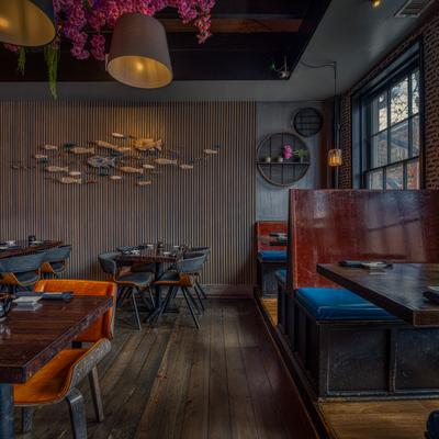Interior, dining area.