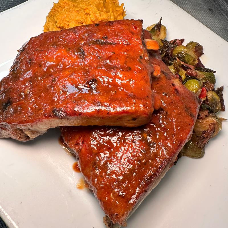 Slow Cooked BBQ Baby Back Ribs photo