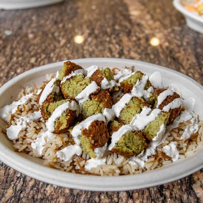 Falafel Rice Bowl.