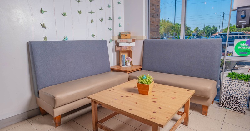 Interior, seating area