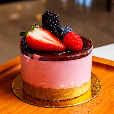 Mixed Berry Cheesecake.