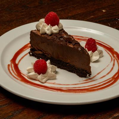 Chocolate mousse cake.