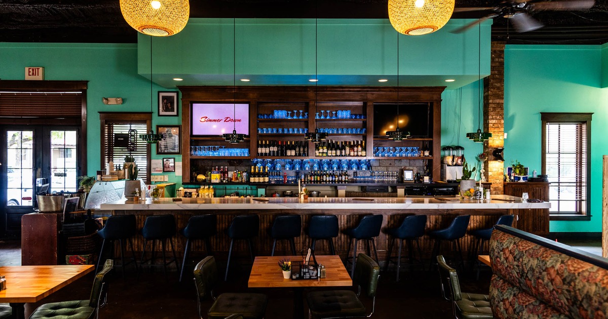 Seating and bar areas