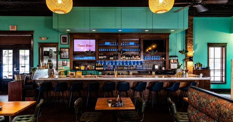 Seating and bar areas