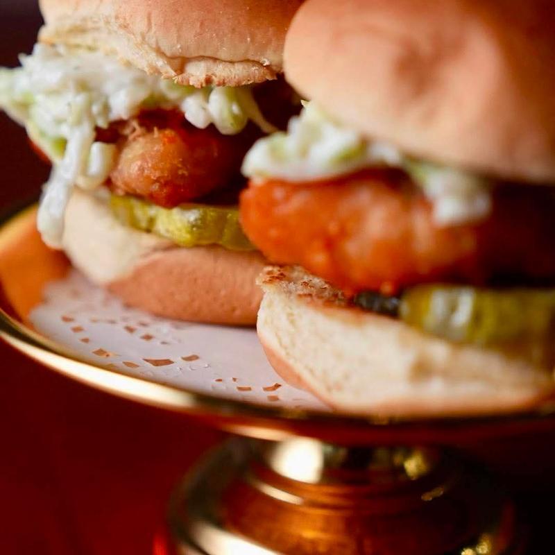 Fish Sliders | Hot Sauce | Melty Cheese | Pickles | Ranch photo