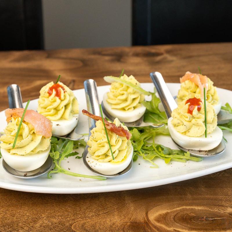 DILL CAPER DEVILED EGGS photo