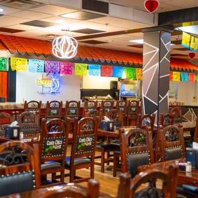 Interior, dining area.