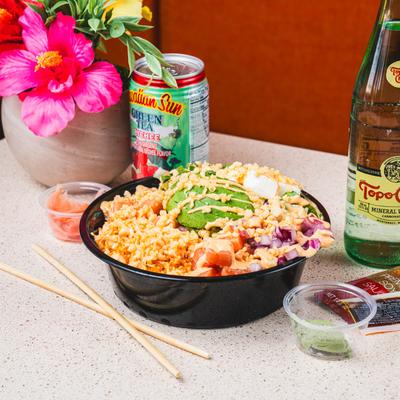 Salmon poke bowl.