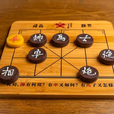 Chinese chess piece cakes.