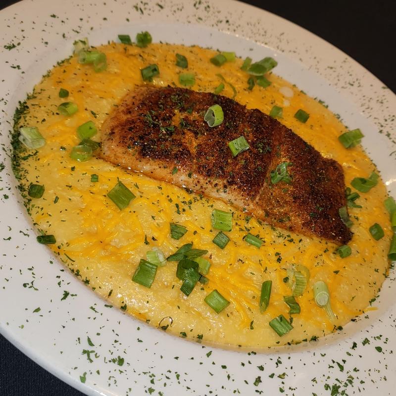 Salmon &  Cheese Grits photo