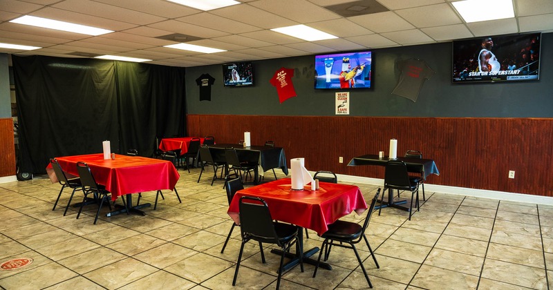 Interior, dining space