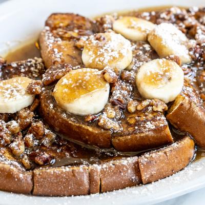 Banana pecan French toast