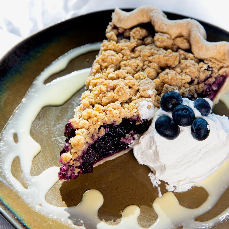 Black Plum and Blueberry Pie photo