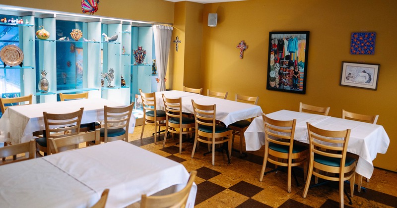 Interior, dining area