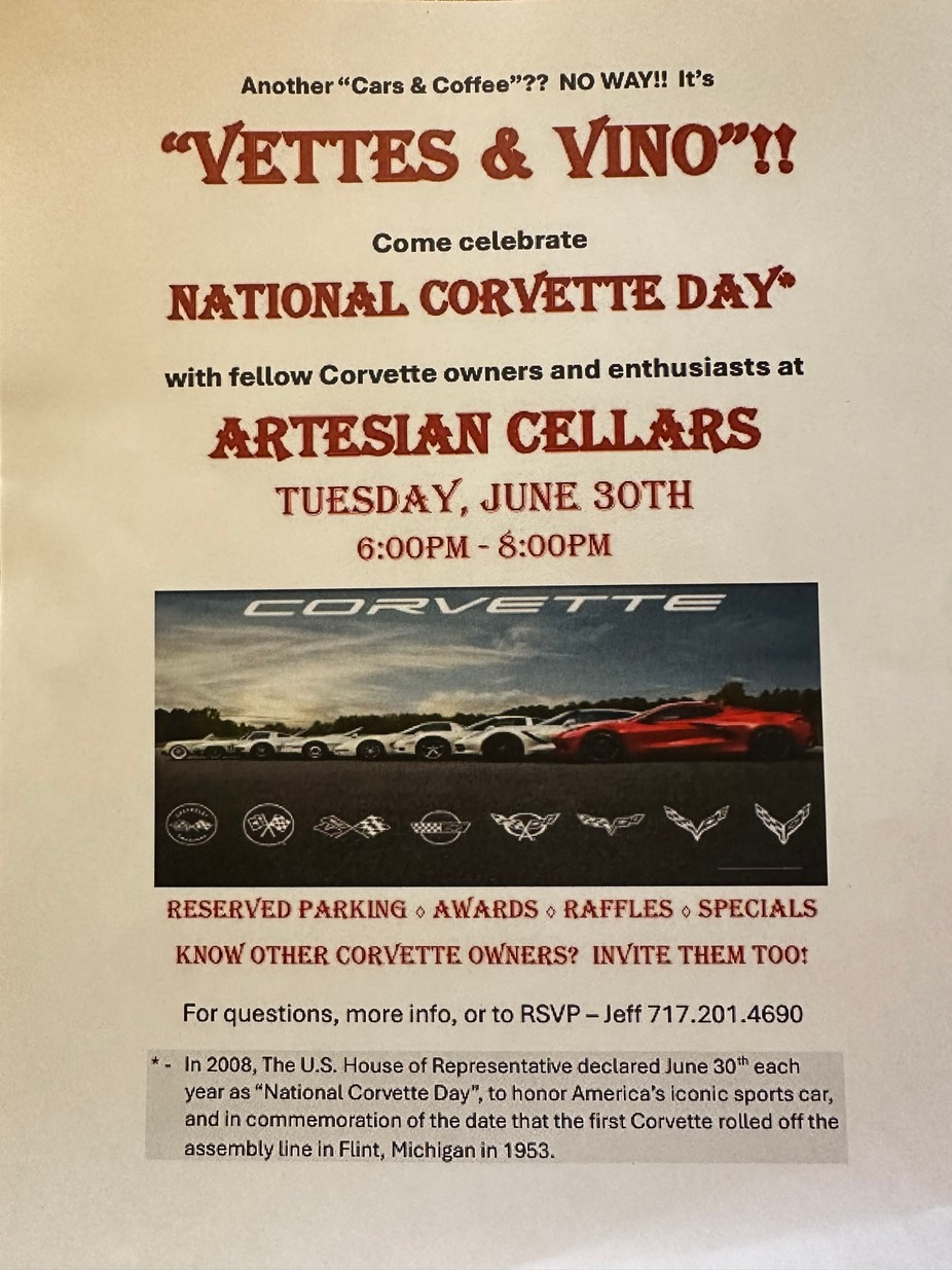 Vettes & Vino! event photo