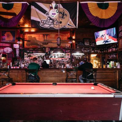 Interior, pool table