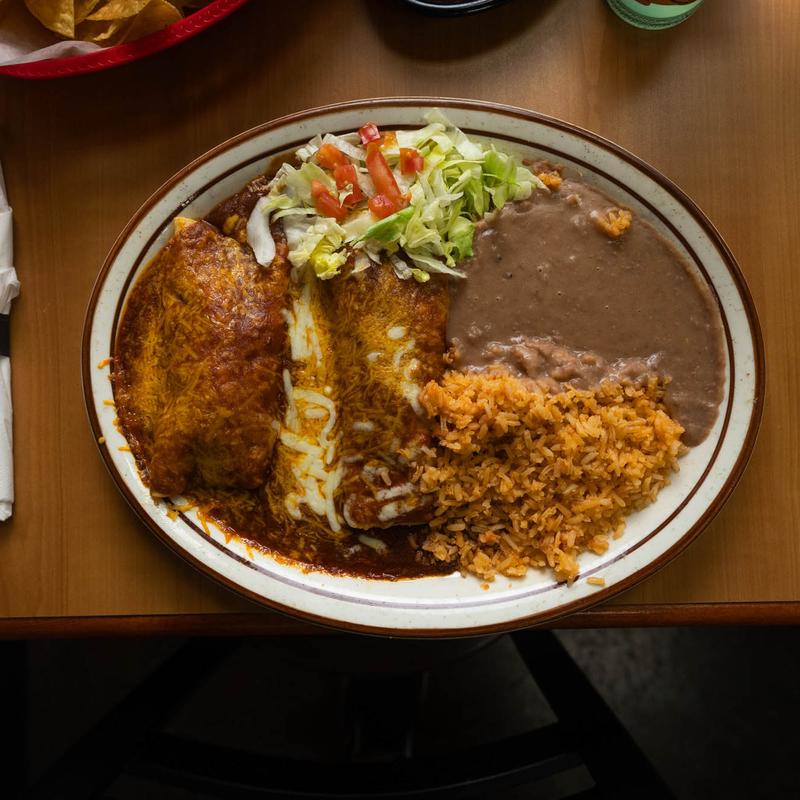 menu item 3 of 9, Carnitas Enchiladas