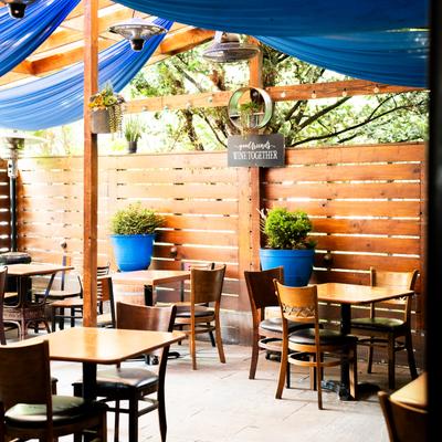 Outdoor seating area.